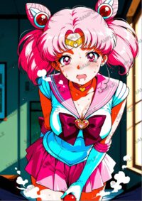 セーラームーン ちびうさ　美少女戦士セーラームーン　A4サイズ ポスター 高精細ポスター イラスト 同人 高品質 アニメ 86A8F