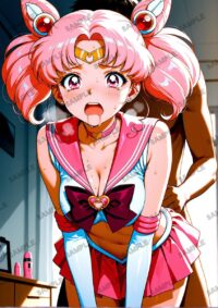 セーラームーン ちびうさ　美少女戦士セーラームーン　A4サイズ ポスター 高精細ポスター イラスト 同人 高品質 アニメ 86A8M