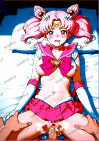 セーラームーン ちびうさ　美少女戦士セーラームーン　A4サイズ ポスター 高精細ポスター イラスト 同人 高品質 アニメ 86A8P