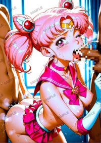 セーラームーン ちびうさ　美少女戦士セーラームーン　A4サイズ ポスター 高精細ポスター イラスト 同人 高品質 アニメ 86A8Q