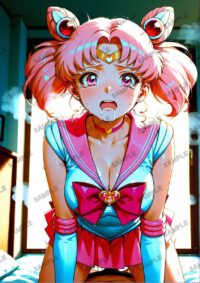 セーラームーン ちびうさ　美少女戦士セーラームーン　A4サイズ ポスター 高精細ポスター イラスト 同人 高品質 アニメ 86A8X