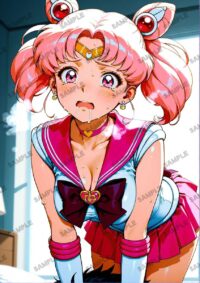 セーラームーン ちびうさ　美少女戦士セーラームーン　A4サイズ ポスター 高精細ポスター イラスト 同人 高品質 アニメ 86A8Y