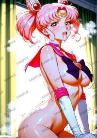 セーラームーン ちびうさ　美少女戦士セーラームーン　A4サイズ ポスター 高精細ポスター イラスト 同人 高品質 アニメ 86A90