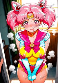 セーラームーン ちびうさ　美少女戦士セーラームーン　A4サイズ ポスター 高精細ポスター イラスト 同人 高品質 アニメ 86A93