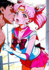 セーラームーン ちびうさ　美少女戦士セーラームーン　A4サイズ ポスター 高精細ポスター イラスト 同人 高品質 アニメ 86A97