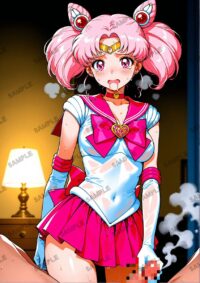 セーラームーン ちびうさ　美少女戦士セーラームーン　A4サイズ ポスター 高精細ポスター イラスト 同人 高品質 アニメ 86A98