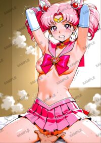 セーラームーン ちびうさ　美少女戦士セーラームーン　A4サイズ ポスター 高精細ポスター イラスト 同人 高品質 アニメ 86A99