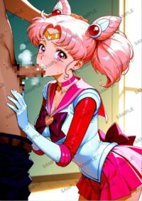 セーラームーン ちびうさ　美少女戦士セーラームーン　A4サイズ ポスター 高精細ポスター イラスト 同人 高品質 アニメ 86A9X