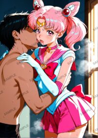 セーラームーン ちびうさ　美少女戦士セーラームーン　A4サイズ ポスター 高精細ポスター イラスト 同人 高品質 アニメ 86A9Y
