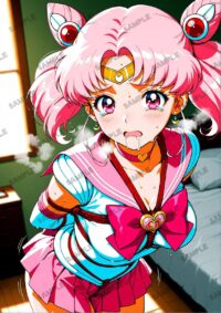 セーラームーン ちびうさ　美少女戦士セーラームーン　A4サイズ ポスター 高精細ポスター イラスト 同人 高品質 アニメ 86A9Z