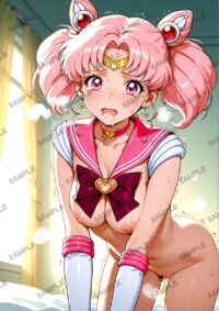 セーラームーン ちびうさ　美少女戦士セーラームーン　A4サイズ ポスター 高精細ポスター イラスト 同人 高品質 アニメ 86AA1