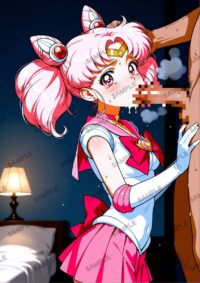 セーラームーン ちびうさ　美少女戦士セーラームーン　A4サイズ ポスター 高精細ポスター イラスト 同人 高品質 アニメ 86AA5