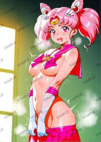 セーラームーン ちびうさ　美少女戦士セーラームーン　A4サイズ ポスター 高精細ポスター イラスト 同人 高品質 アニメ 86AAC