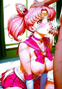 セーラームーン ちびうさ　美少女戦士セーラームーン　A4サイズ ポスター 高精細ポスター イラスト 同人 高品質 アニメ 86AAD