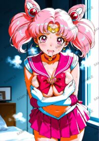 セーラームーン ちびうさ　美少女戦士セーラームーン　A4サイズ ポスター 高精細ポスター イラスト 同人 高品質 アニメ 86AAZ