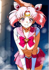 セーラームーン ちびうさ　美少女戦士セーラームーン　A4サイズ ポスター 高精細ポスター イラスト 同人 高品質 アニメ 86AB1