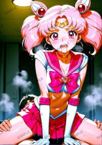 セーラームーン ちびうさ　美少女戦士セーラームーン　A4サイズ ポスター 高精細ポスター イラスト 同人 高品質 アニメ 86AB7