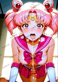セーラームーン ちびうさ　美少女戦士セーラームーン　A4サイズ ポスター 高精細ポスター イラスト 同人 高品質 アニメ 86AB9