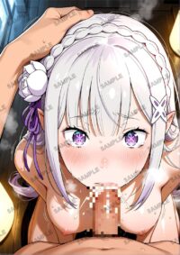 Re:ゼロから始める異世界生活 リゼロ エミリア A4サイズ ポスター 高精細ポスター イラスト 同人 高品質 アニメ 87AFU