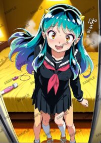 うる星やつら ラム A4サイズ ポスター 高精細ポスター イラスト 同人 高品質 アニメ 93AEJ