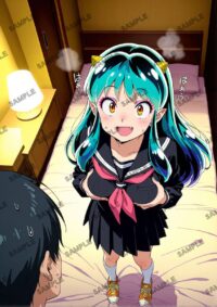 うる星やつら ラム A4サイズ ポスター 高精細ポスター イラスト 同人 高品質 アニメ 93AGI